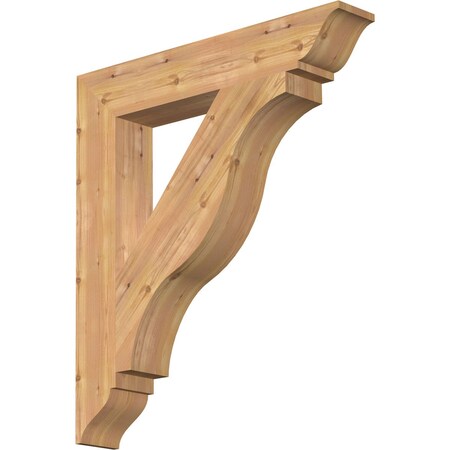 Ekena Millwork Funston Traditional Smooth Bracket, Western Red Cedar, 5 1/2"W x 34"D x 38"H BKT06X34X38FST01SWR